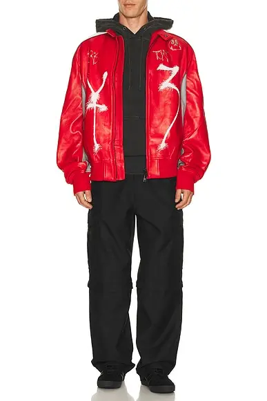 Y-3 Gfx Leather Jacket | Thumbnail 4 Y-3 Gfx Leather Jacket | Thumbnail 4