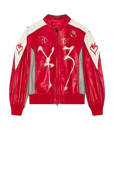 Y-3 Gfx Leather Jacket | Thumbnail 5 Y-3 Gfx Leather Jacket | Thumbnail 5