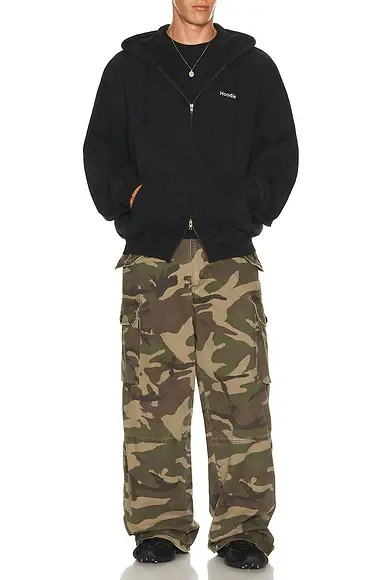 Vetements Embroidered Definition Zip-Up Hoodie | Thumbnail 4