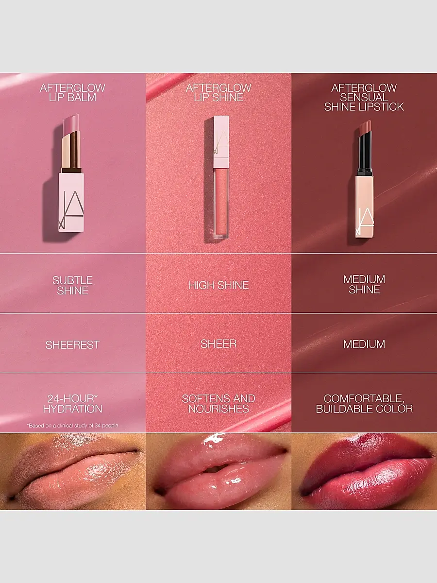 NARS Women's Afterglow Lipshine Hydrating Lip Gloss | Thumbnail 9 NARS Women's Afterglow Lipshine Hydrating Lip Gloss | Thumbnail 9