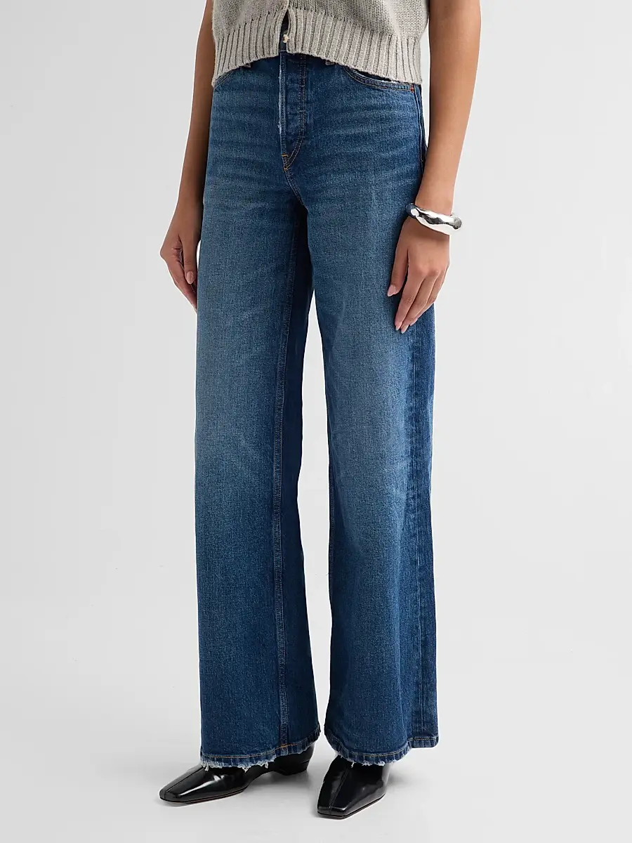 RE/DONE Women's High-Rise Wide-Leg Jeans | Thumbnail 4 RE/DONE Women's High-Rise Wide-Leg Jeans | Thumbnail 4