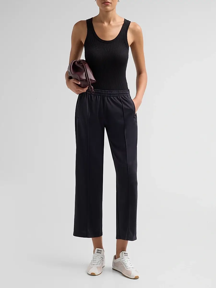 RE/DONE Women's Mel Crease-Front Track Pants | Thumbnail 2