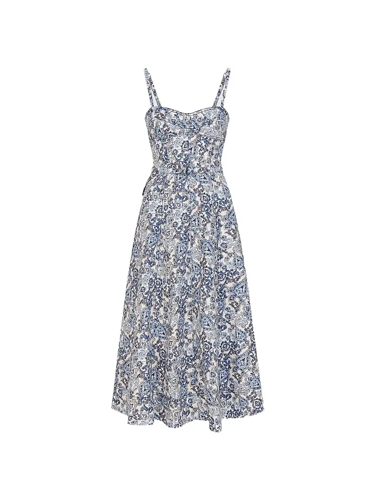 Hill House Home Women's The Fiona Dress - Chedworth Paisley Blue | Image 1 Hill House Home Women's The Fiona Dress - Chedworth Paisley Blue | Image 1