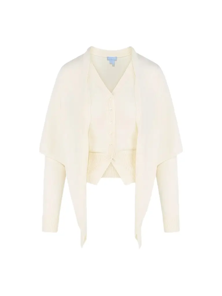 Hill House Home Women's The Amal Cardigan - Antique White | Image 1 Hill House Home Women's The Amal Cardigan - Antique White | Image 1