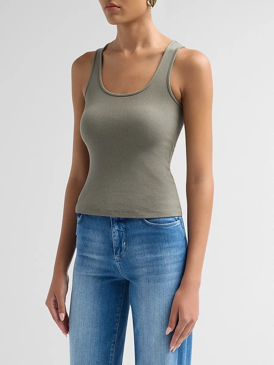 L'Agence Women's Adira Rib-Knit Tank | Thumbnail 4 L'Agence Women's Adira Rib-Knit Tank | Thumbnail 4
