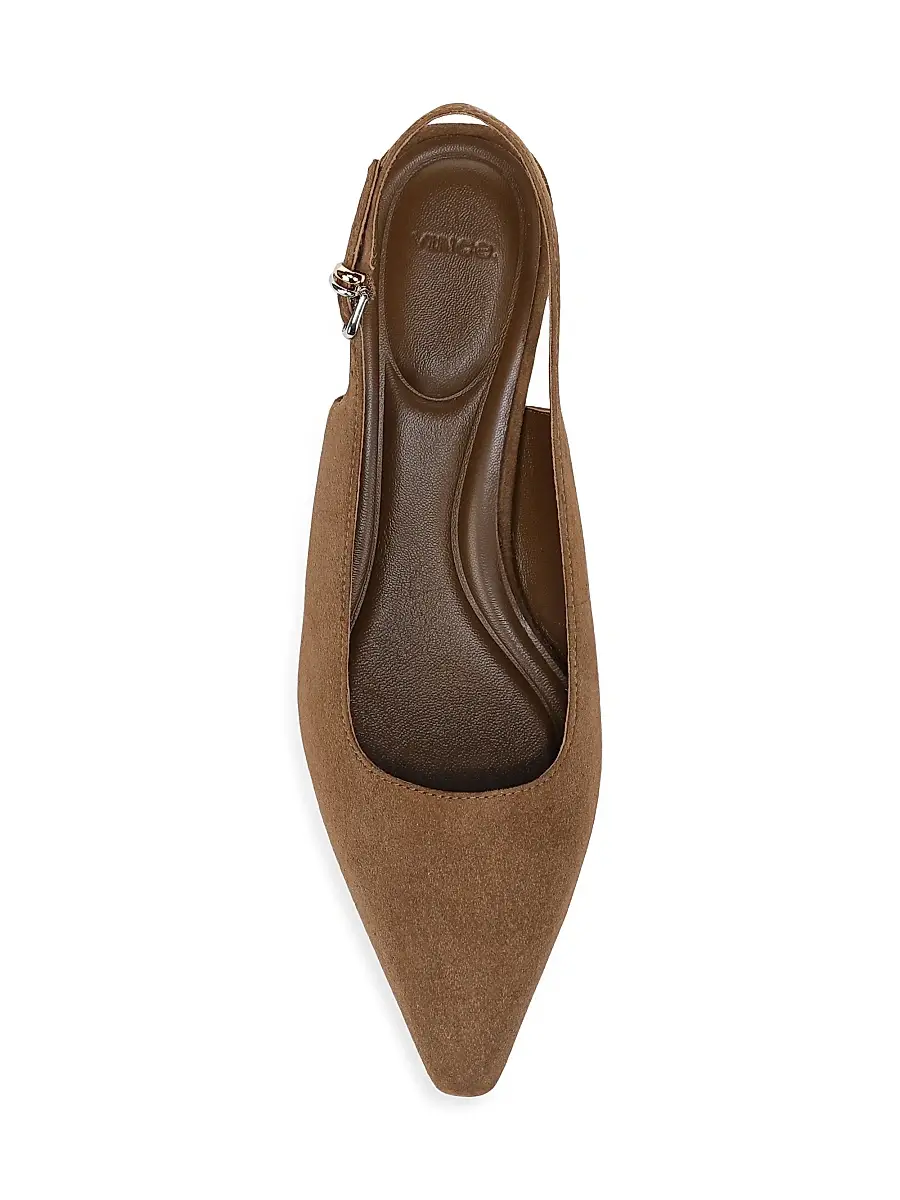 Vince Women's Sabra 45MM Suede Slingback Pumps | Thumbnail 4 Vince Women's Sabra 45MM Suede Slingback Pumps | Thumbnail 4