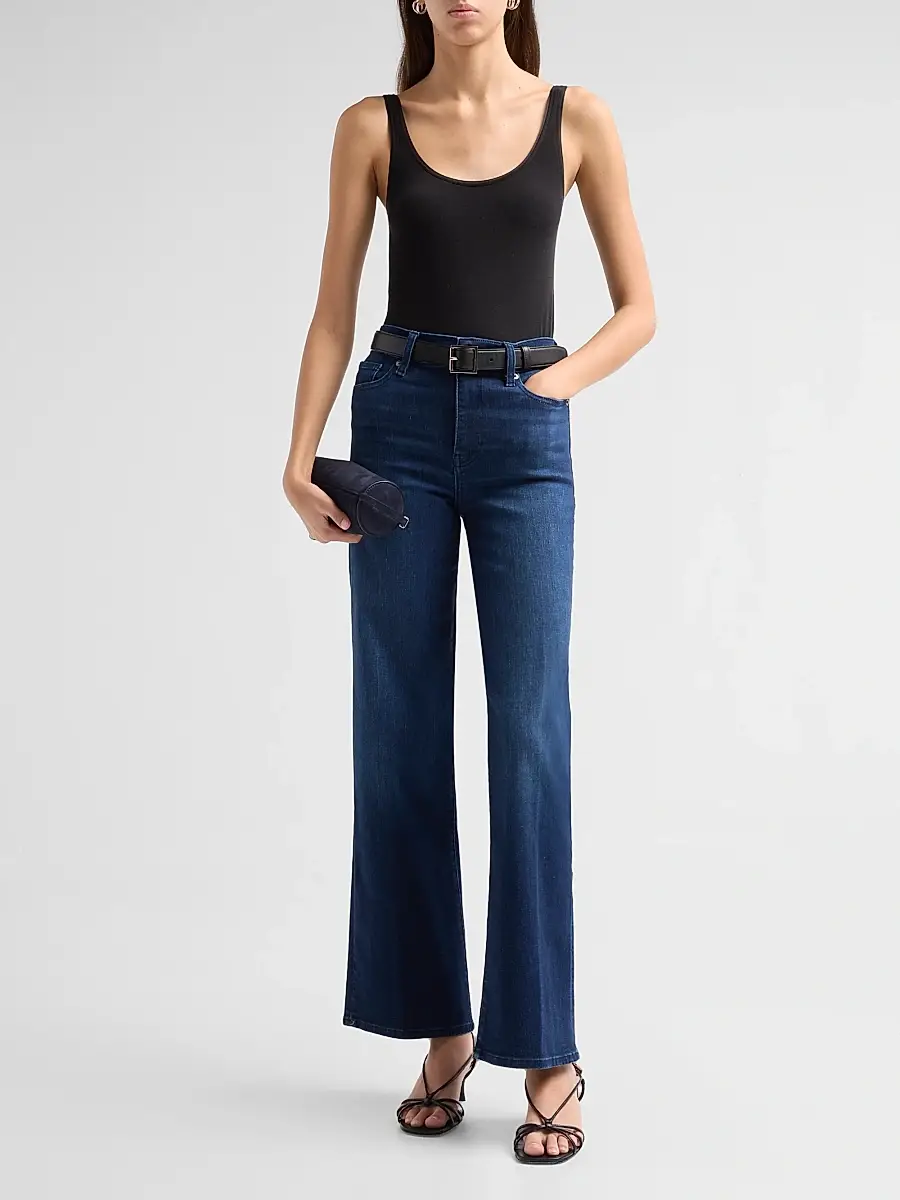 Frame Women's Le Slim High-Rise Palazzo Jeans | Thumbnail 2 Frame Women's Le Slim High-Rise Palazzo Jeans | Thumbnail 2