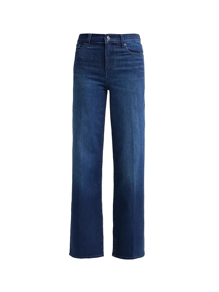 FRAME Women's Le Slim High-Rise Palazzo Jeans - Ultraviolet | Image 1 FRAME Women's Le Slim High-Rise Palazzo Jeans - Ultraviolet | Image 1