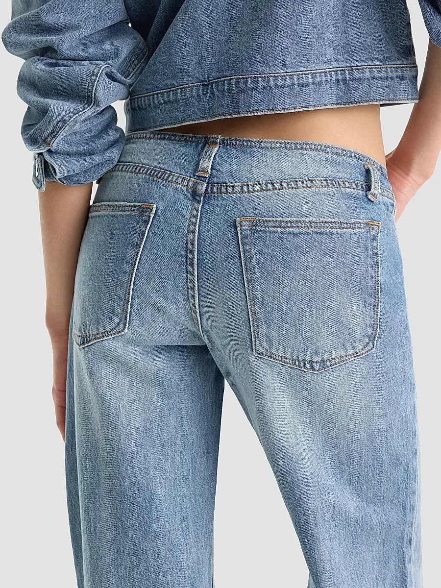 GOOD AMERICAN Women's Ghost Waist Low Loose Jeans | Thumbnail 6 GOOD AMERICAN Women's Ghost Waist Low Loose Jeans | Thumbnail 6