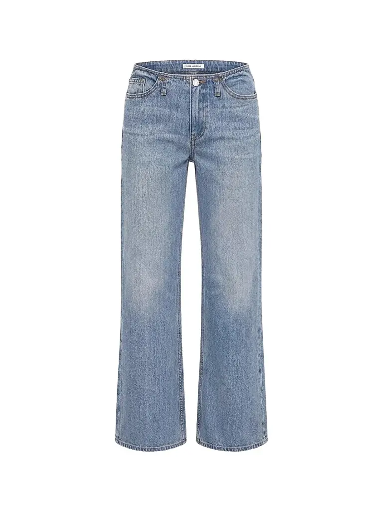 GOOD AMERICAN Women's Ghost Waist Low Loose Jeans