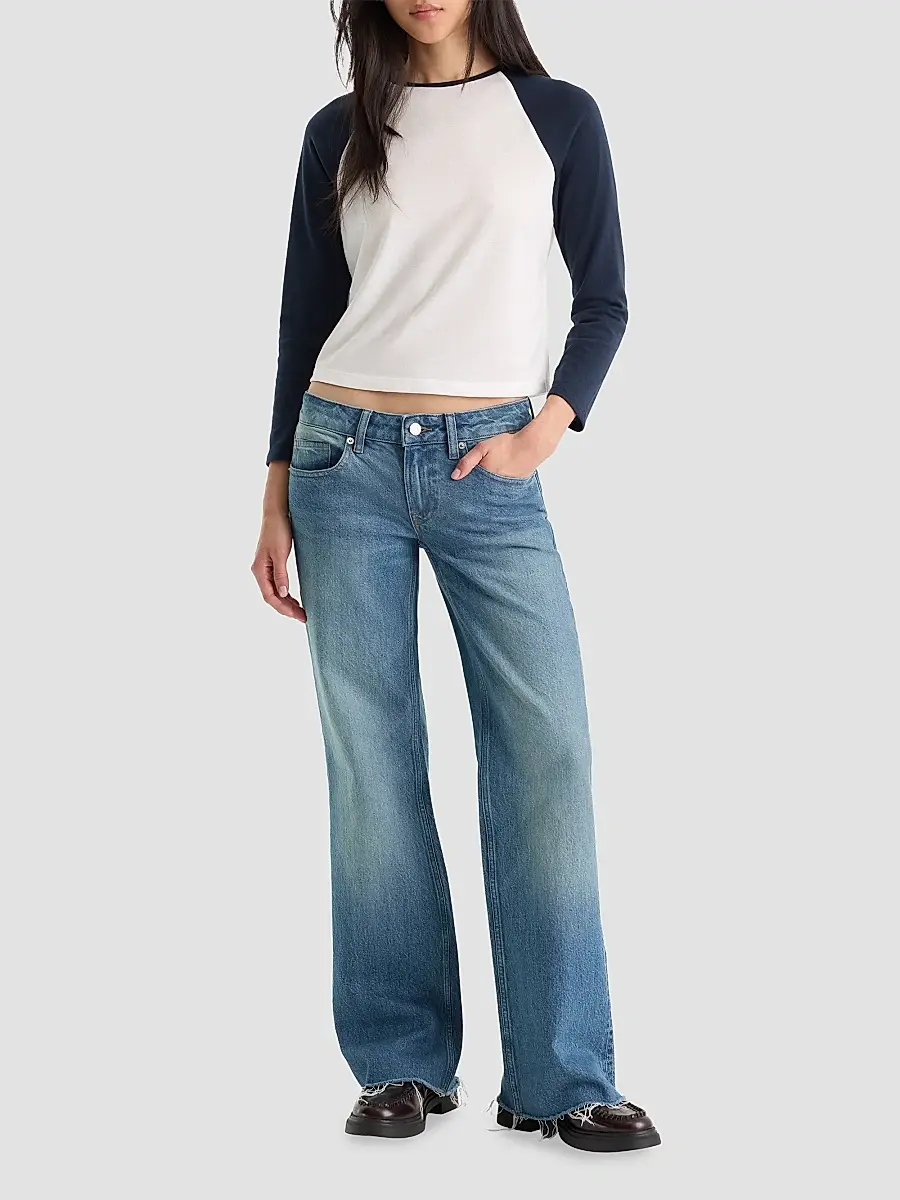 GOOD AMERICAN Women's Vintage Low Loose Jeans | Thumbnail 2 GOOD AMERICAN Women's Vintage Low Loose Jeans | Thumbnail 2
