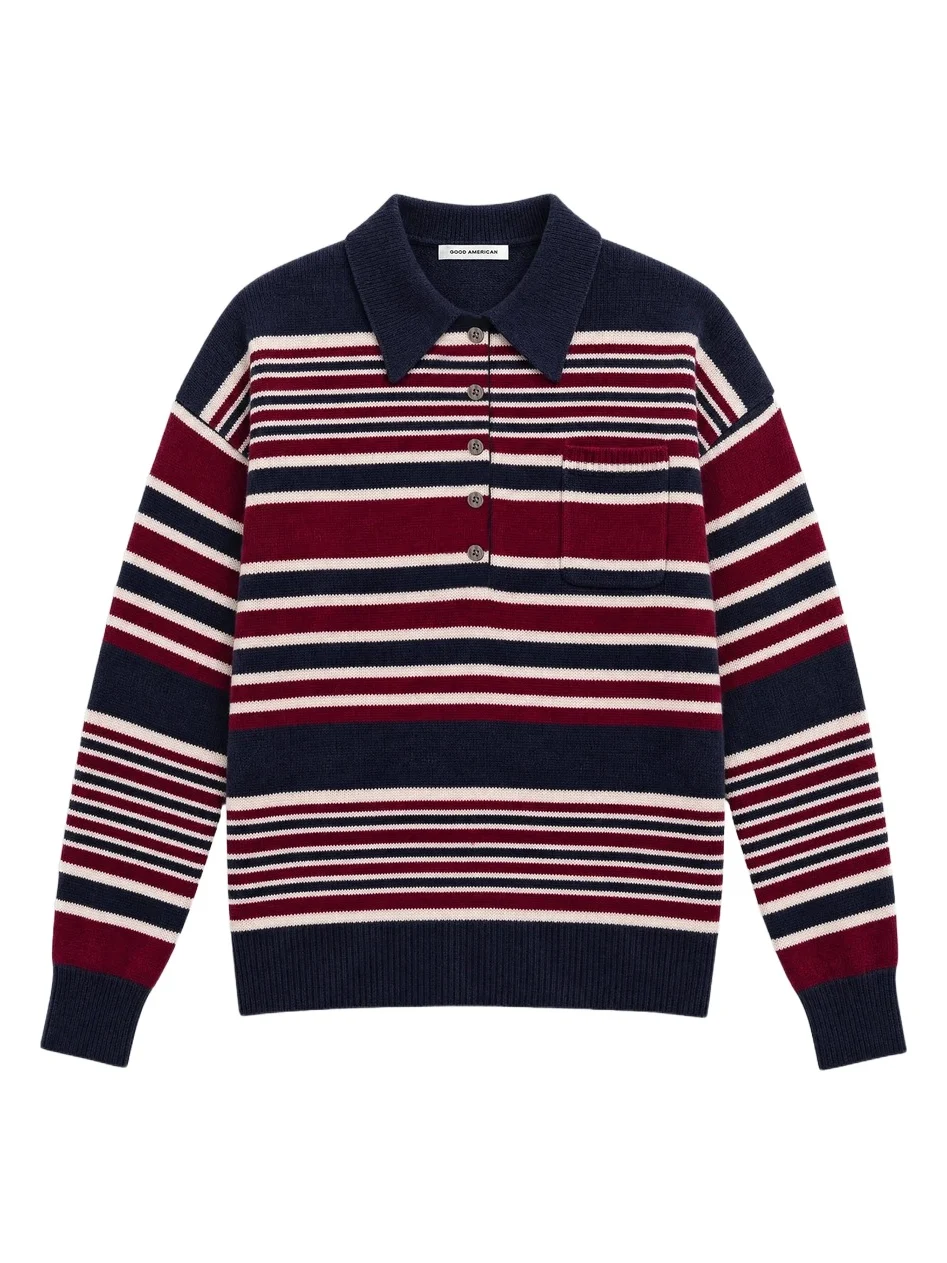 Women's The Oversized Striped Rugby Sweater