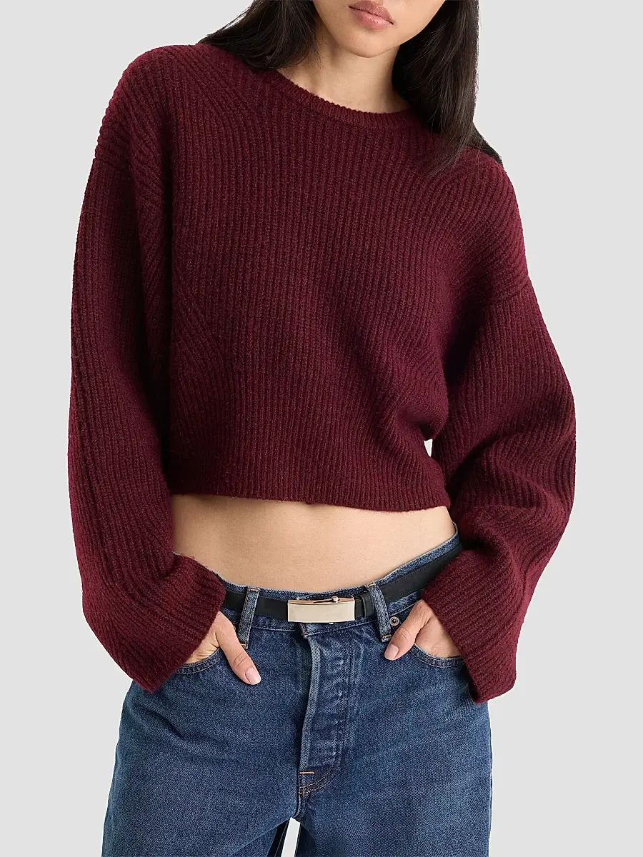 GOOD AMERICAN Women's The Chunky Knit Sweater | Thumbnail 4 GOOD AMERICAN Women's The Chunky Knit Sweater | Thumbnail 4