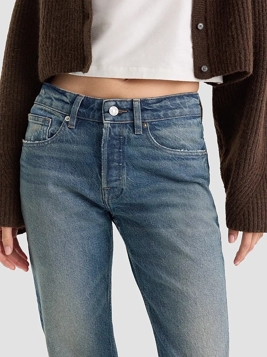 GOOD AMERICAN Women's Vintage Straight Ankle Jeans | Thumbnail 5 GOOD AMERICAN Women's Vintage Straight Ankle Jeans | Thumbnail 5