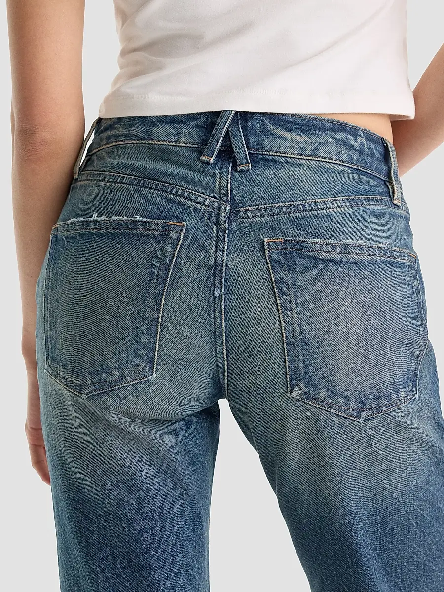 GOOD AMERICAN Women's Vintage Straight Ankle Jeans | Thumbnail 6 GOOD AMERICAN Women's Vintage Straight Ankle Jeans | Thumbnail 6