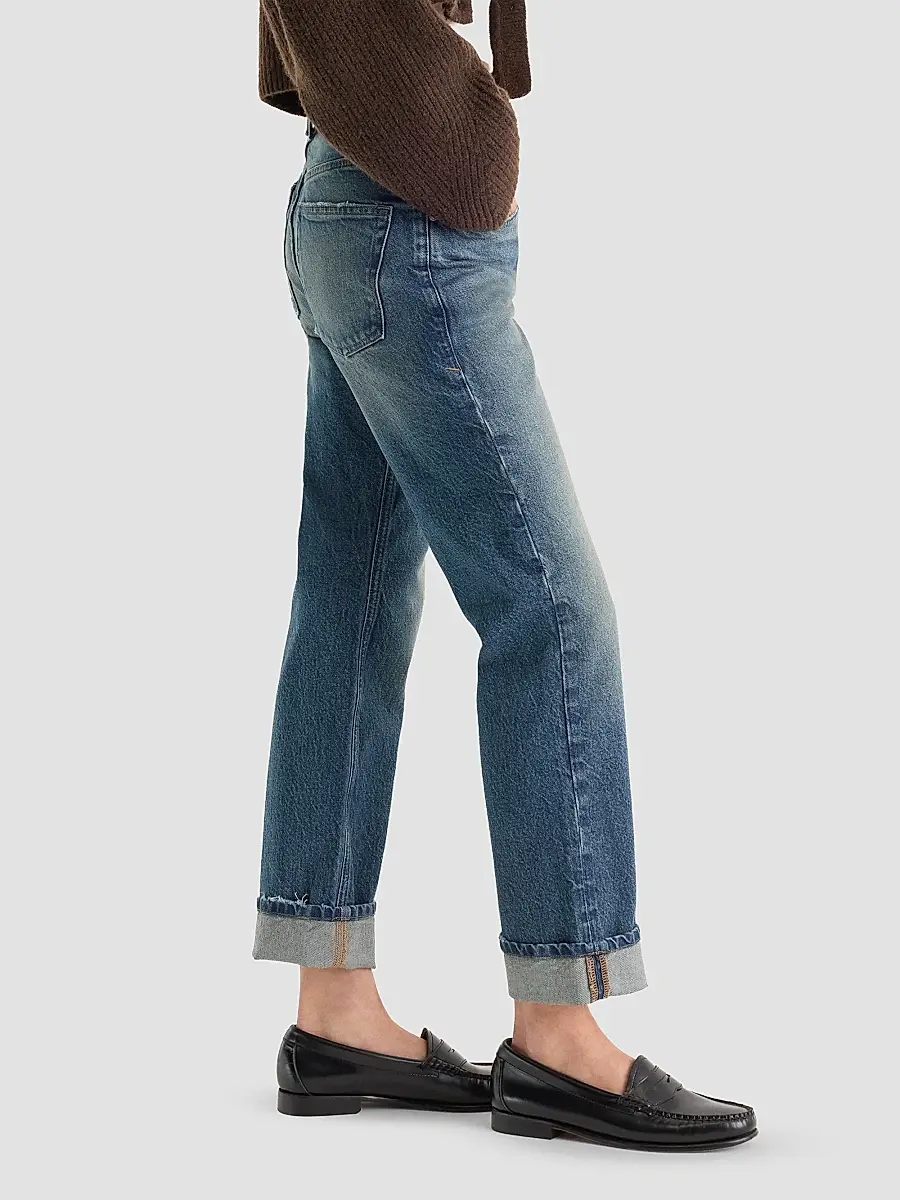 GOOD AMERICAN Women's Vintage Straight Ankle Jeans | Thumbnail 7 GOOD AMERICAN Women's Vintage Straight Ankle Jeans | Thumbnail 7