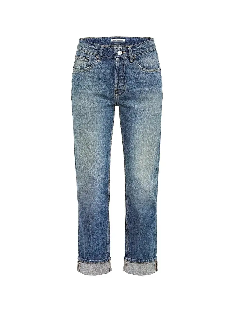 GOOD AMERICAN Women's Vintage Straight Ankle Jeans