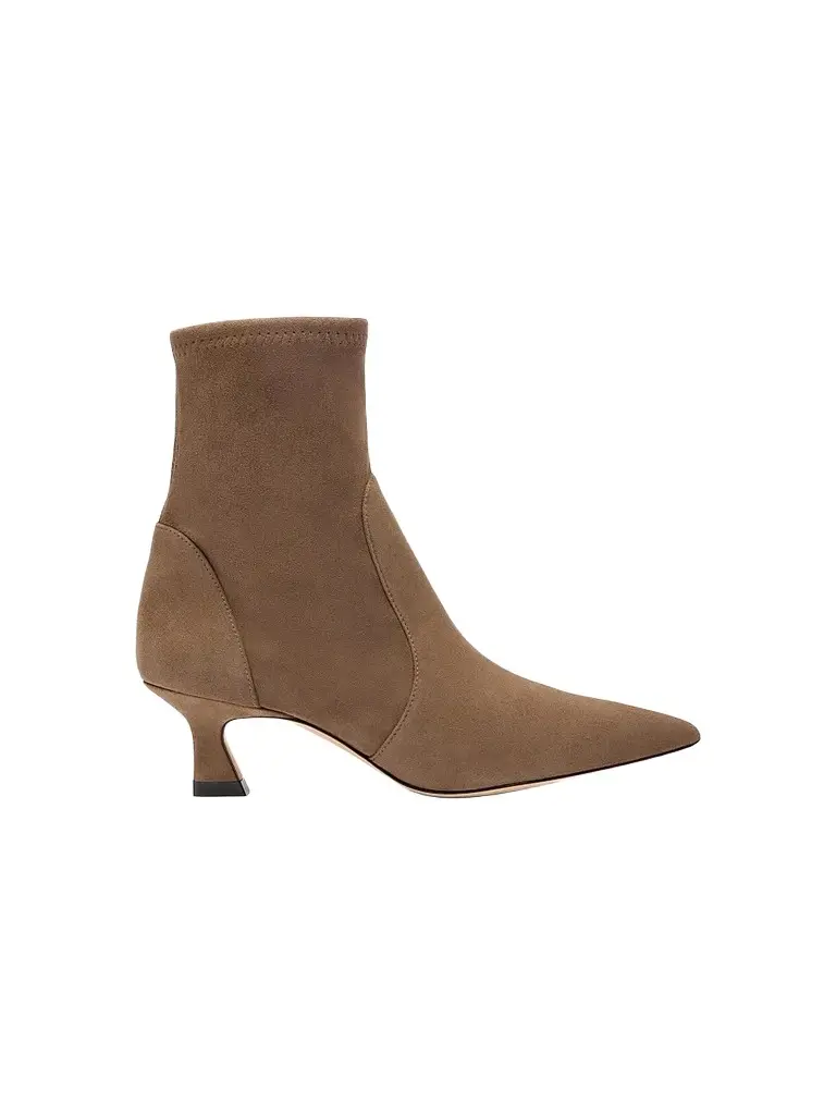Stuart Weitzman Women's Vinnie 50MM Suede Boots - Weathered Taupe | Image 1 Stuart Weitzman Women's Vinnie 50MM Suede Boots - Weathered Taupe | Image 1