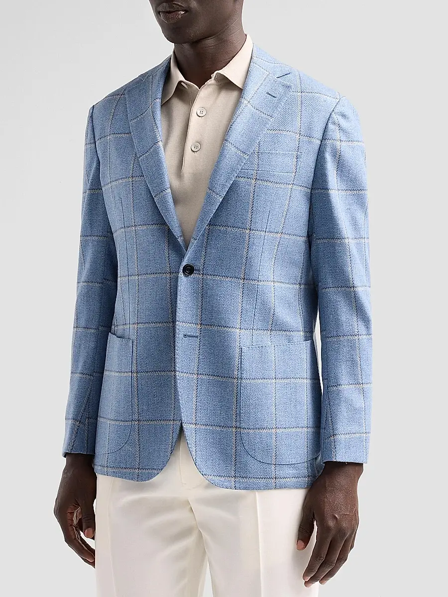 Sartorio Napoli Men's Heavy Plaid Wool-Cashmere Sport Coat | Thumbnail 4 Sartorio Napoli Men's Heavy Plaid Wool-Cashmere Sport Coat | Thumbnail 4