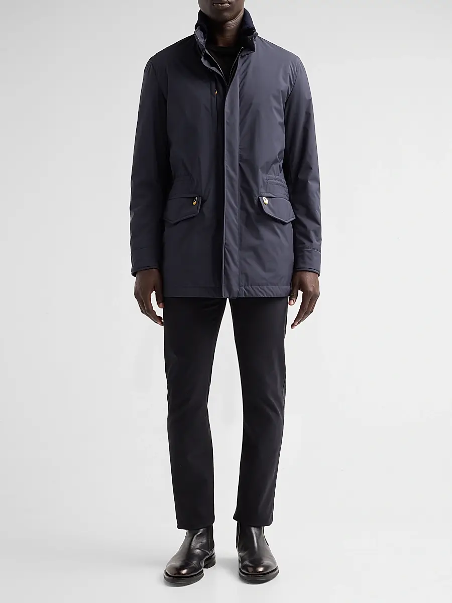Sartorio Napoli Men's Nylon Safari Coat | Thumbnail 2 Sartorio Napoli Men's Nylon Safari Coat | Thumbnail 2