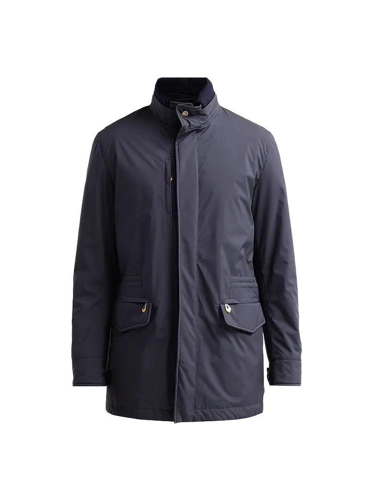 Sartorio Napoli Men's Nylon Safari Coat - Night Blue | Image 1 Sartorio Napoli Men's Nylon Safari Coat - Night Blue | Image 1
