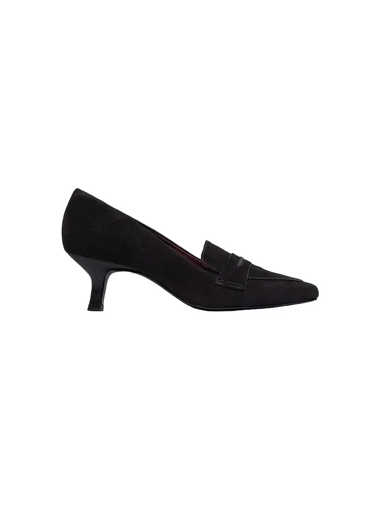 Bernardo Women's Safi Loafer Kitten Heel Pumps - Black | Image 1 Bernardo Women's Safi Loafer Kitten Heel Pumps - Black | Image 1
