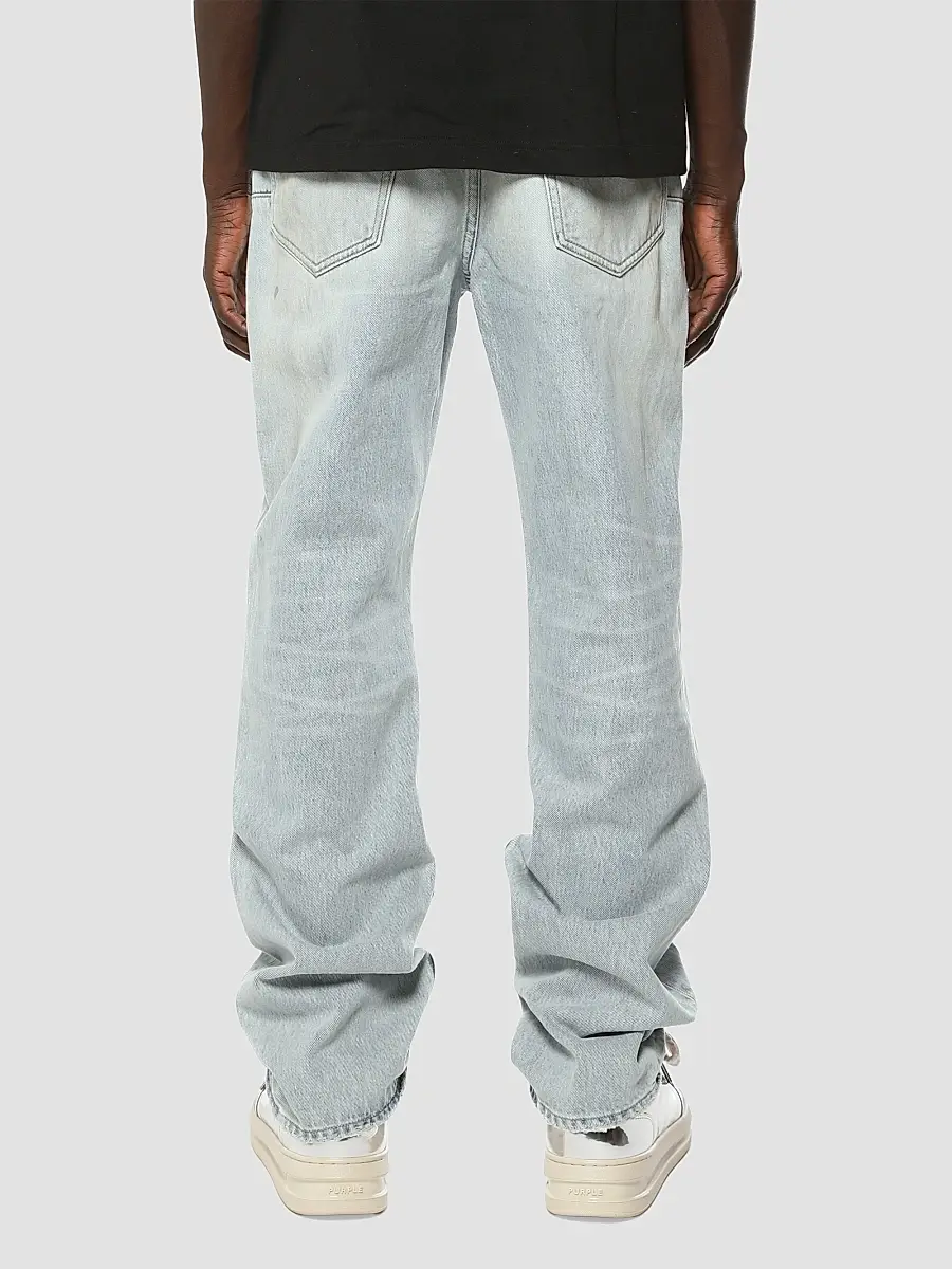 Purple Brand Men's Mechanic Dirty Cotton Straight-Leg Jeans | Thumbnail 2