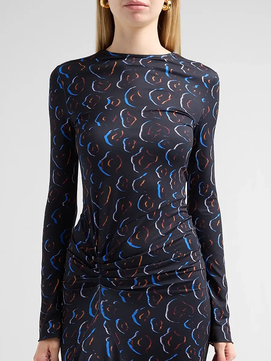 EYWASOULS MALIBU Women's Annie Printed Long-Sleeve Maxi Dress | Thumbnail 5 EYWASOULS MALIBU Women's Annie Printed Long-Sleeve Maxi Dress | Thumbnail 5