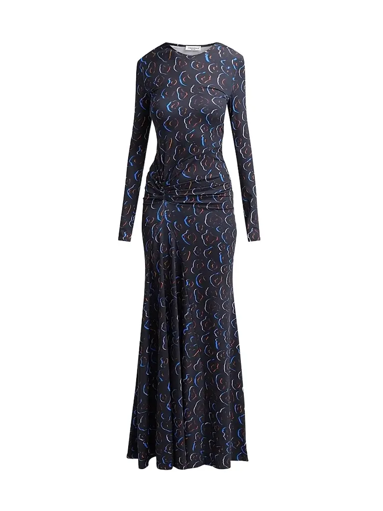 EYWASOULS MALIBU Women's Annie Printed Long-Sleeve Maxi Dress | Image 1 EYWASOULS MALIBU Women's Annie Printed Long-Sleeve Maxi Dress | Image 1