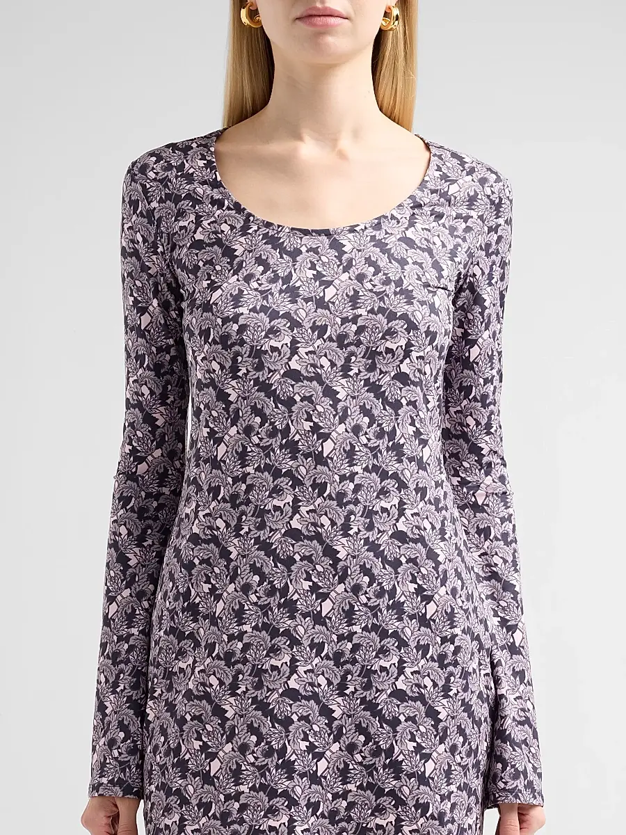 EYWASOULS MALIBU Women's Romy Printed Bell Sleeve Mini Dress | Thumbnail 5 EYWASOULS MALIBU Women's Romy Printed Bell Sleeve Mini Dress | Thumbnail 5