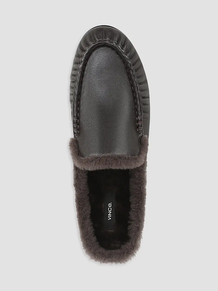 Vince Women's Tevin Shearling Suede Mules | Thumbnail 4 Vince Women's Tevin Shearling Suede Mules | Thumbnail 4