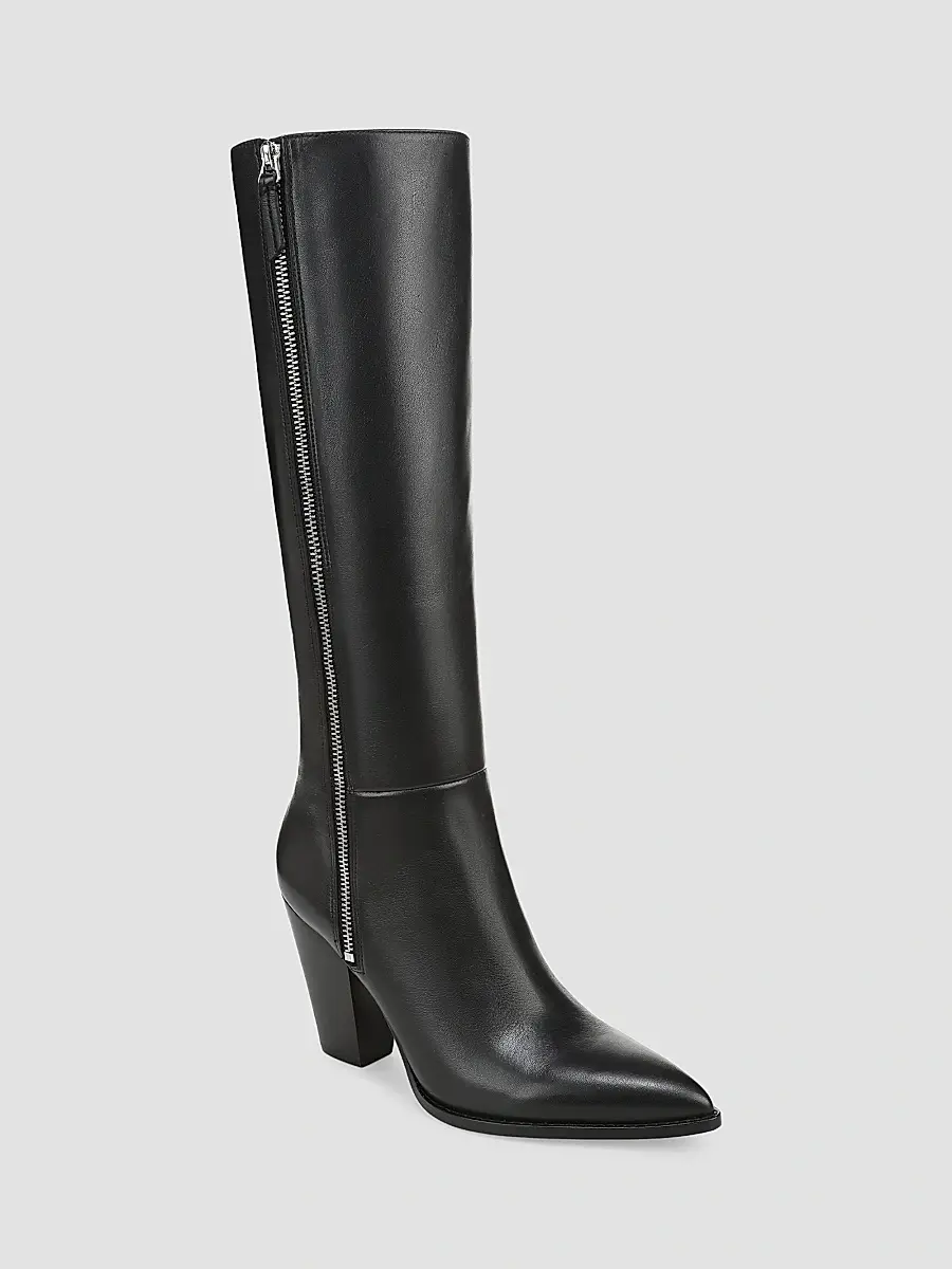 Veronica Beard Women's Levanne 90MM Leather Boots | Thumbnail 2 Veronica Beard Women's Levanne 90MM Leather Boots | Thumbnail 2