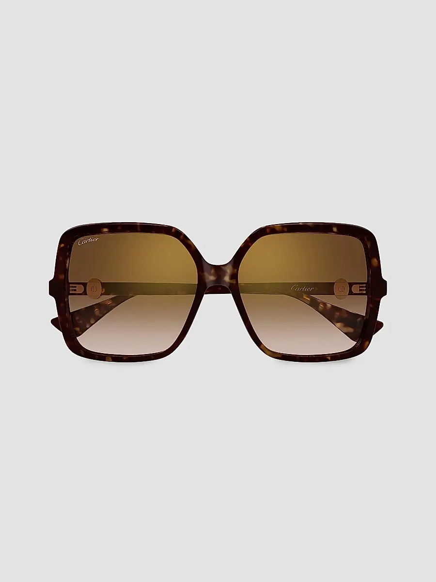 Cartier Women's Double C 58MM Square Sunglasses | Thumbnail 2 Cartier Women's Double C 58MM Square Sunglasses | Thumbnail 2