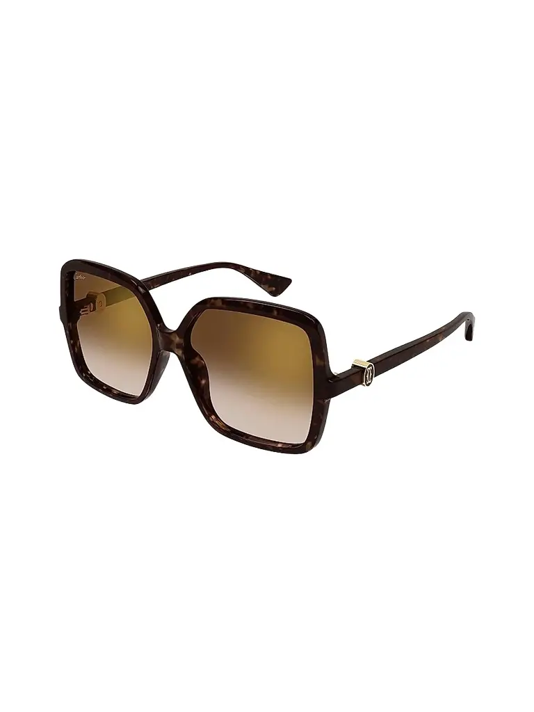 Cartier Women's Double C 58MM Square Sunglasses | Image 1 Cartier Women's Double C 58MM Square Sunglasses | Image 1