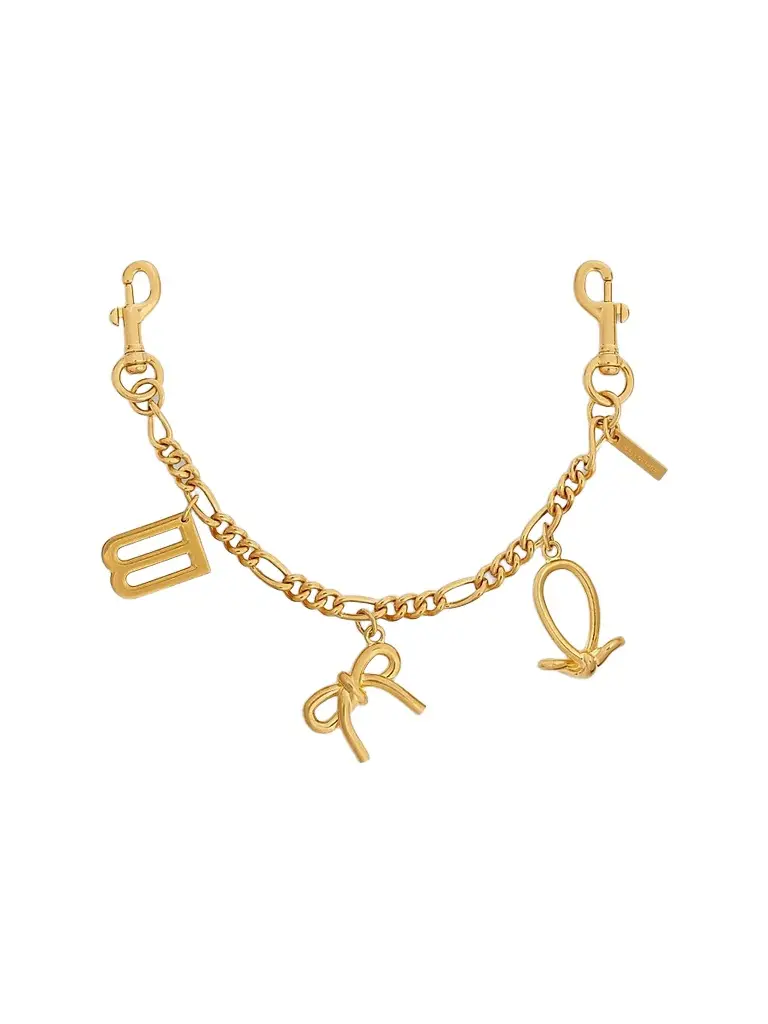 Balenciaga Women's Keychain Chain with Charms - Gold | Image 1 Balenciaga Women's Keychain Chain with Charms - Gold | Image 1