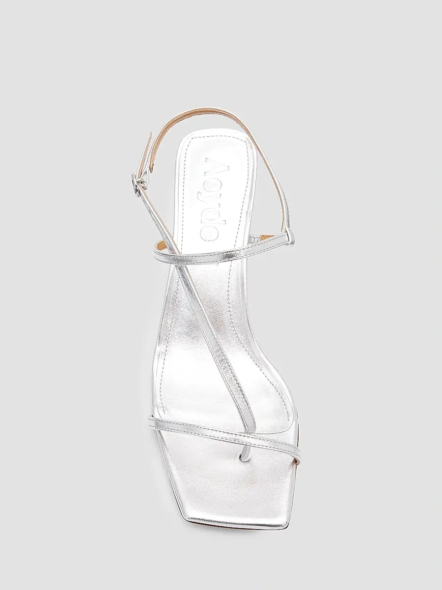 aeyde Women's Elise 65MM Leather Sandals | Thumbnail 4