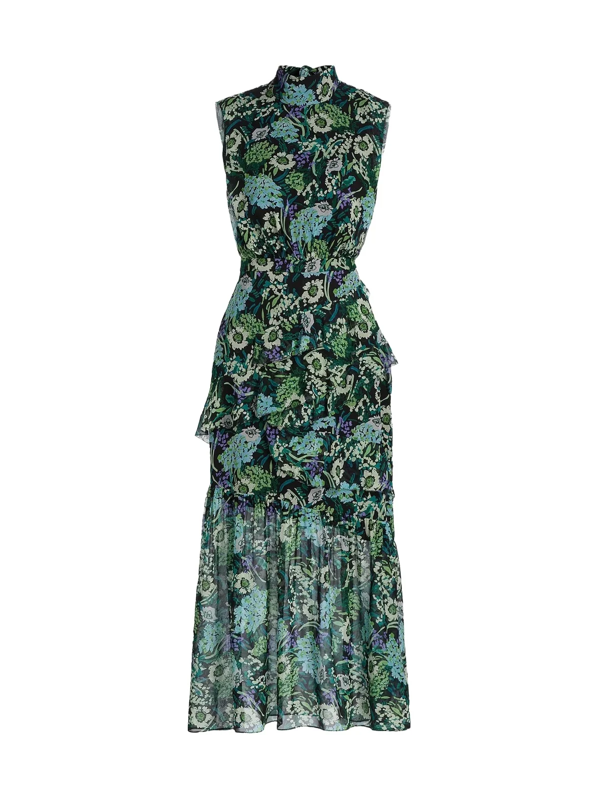 Women's Fleur Ruffled Midi Dress Women's Fleur Ruffled Midi Dress