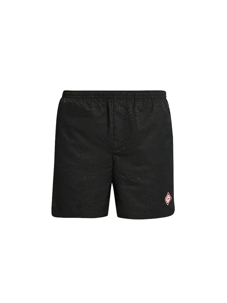 Casablanca Men's Jacquard Swim Shorts - Black | Image 1 Casablanca Men's Jacquard Swim Shorts - Black | Image 1