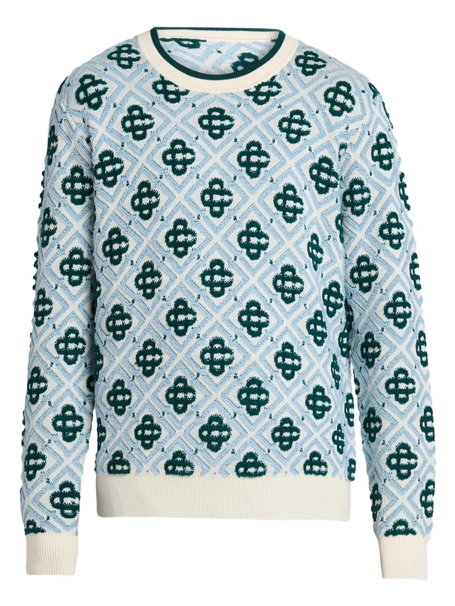 Men's Monogram Wool Crewneck Sweater