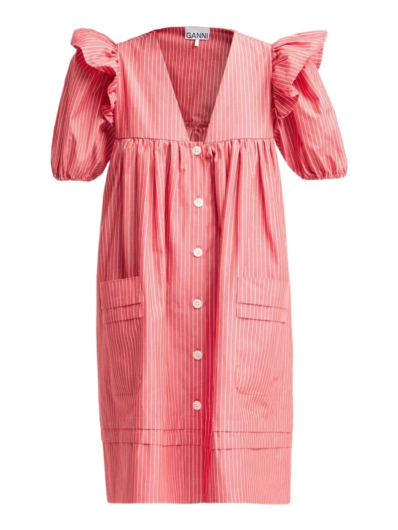 Women's Oxford Stripe Angel Minidress Women's Oxford Stripe Angel Minidress