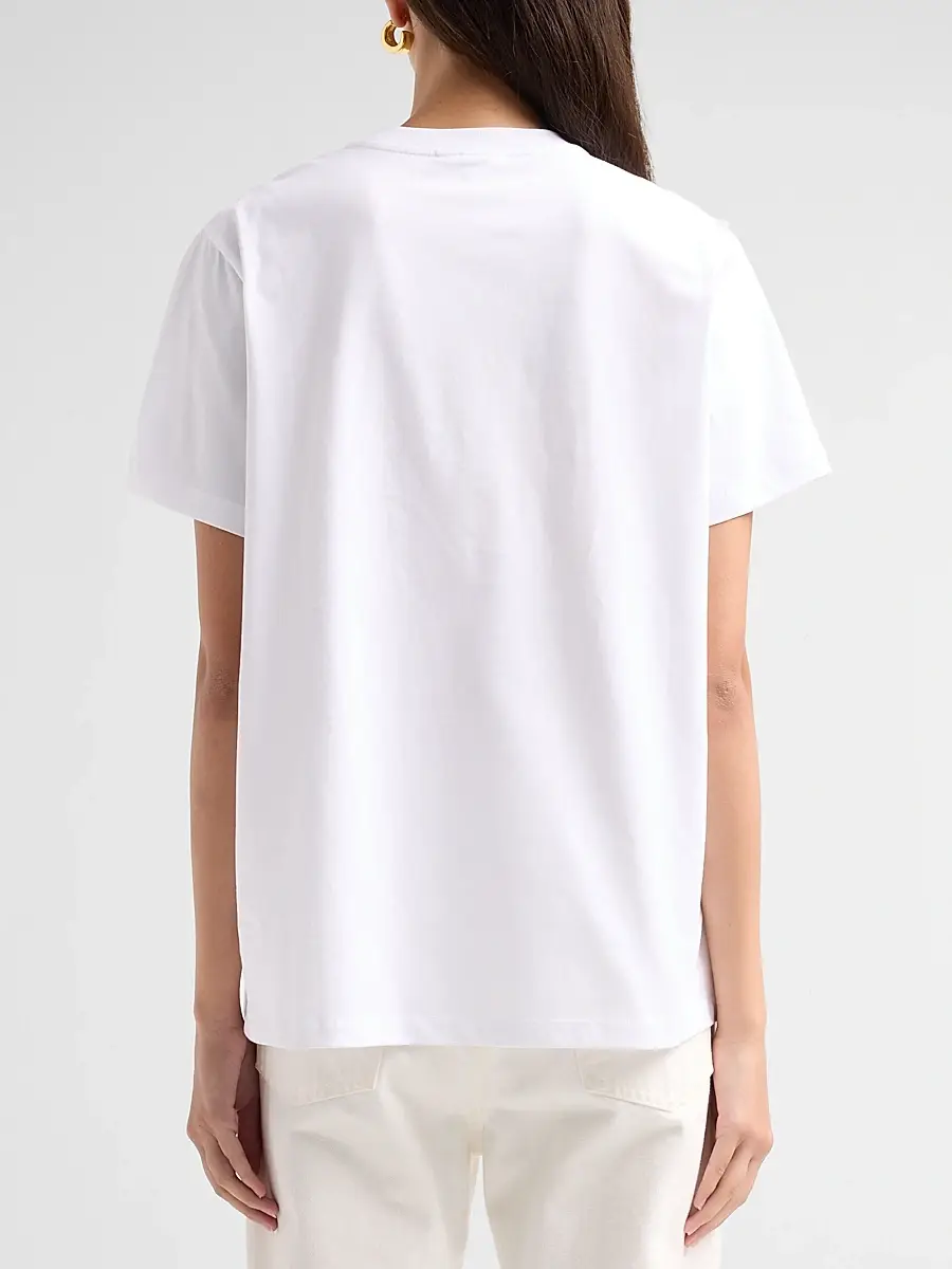 Ganni Women's Cherry Cotton Crewneck T-Shirt | Thumbnail 3 Ganni Women's Cherry Cotton Crewneck T-Shirt | Thumbnail 3