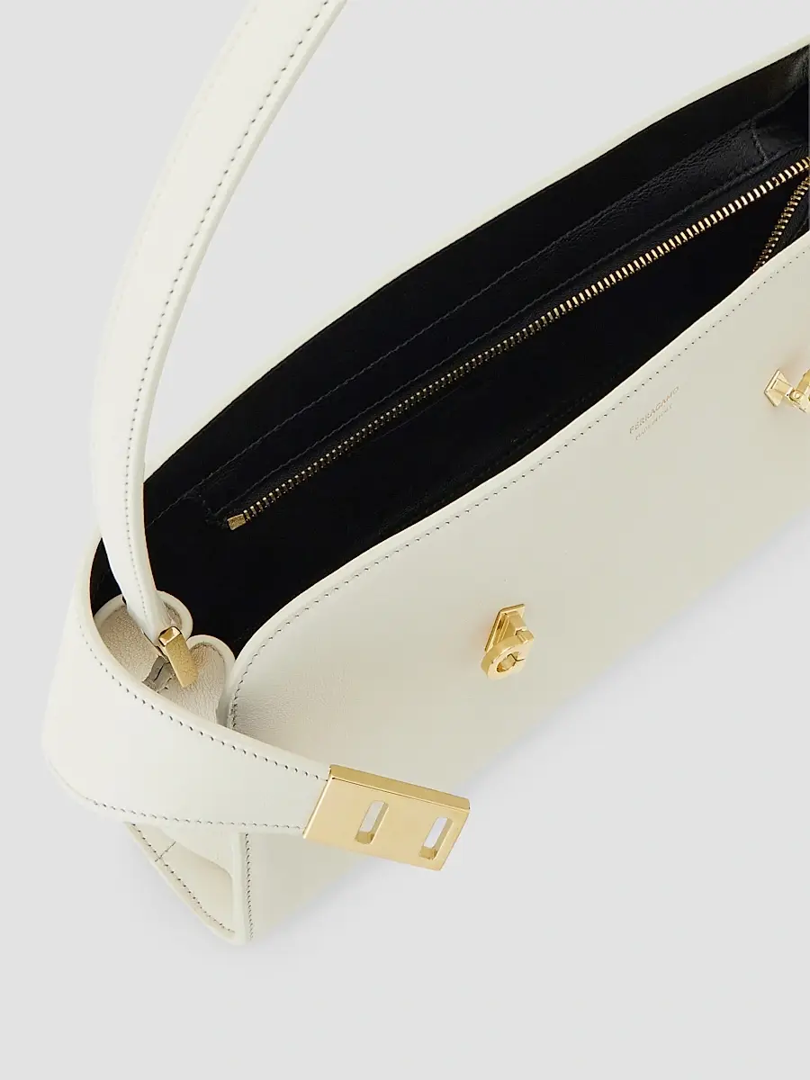 Ferragamo Women's East-West Hug Leather Shoulder Bag | Thumbnail 7 Ferragamo Women's East-West Hug Leather Shoulder Bag | Thumbnail 7