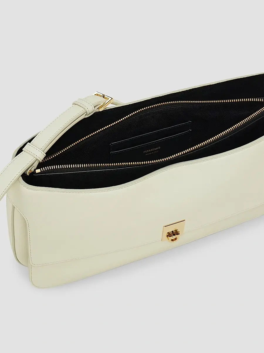 Ferragamo Women's Cara Medium Leather Shoulder Bag | Thumbnail 6 Ferragamo Women's Cara Medium Leather Shoulder Bag | Thumbnail 6