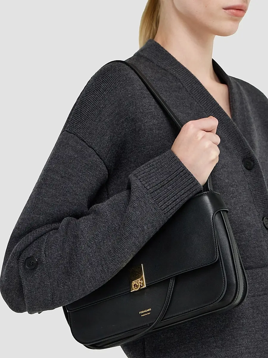 Ferragamo Women's Cara Extra-Small Leather Shoulder Bag | Thumbnail 2 Ferragamo Women's Cara Extra-Small Leather Shoulder Bag | Thumbnail 2