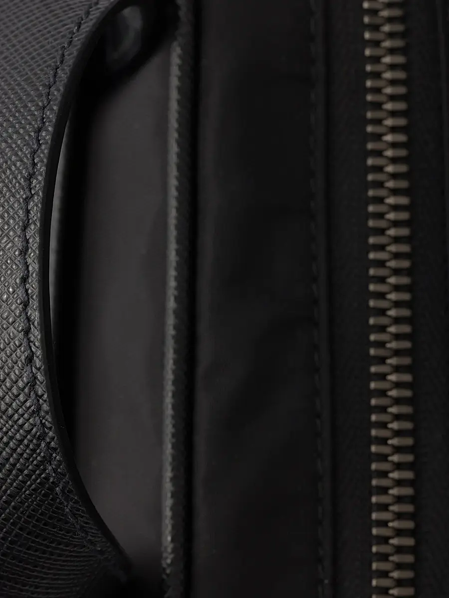 Prada Men's Re-Nylon and Saffiano Leather Shoulder Bag | Thumbnail 7 Prada Men's Re-Nylon and Saffiano Leather Shoulder Bag | Thumbnail 7