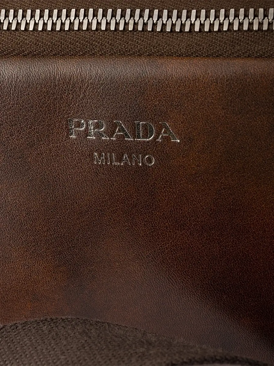 Prada Men's Leather Shoulder Bag | Thumbnail 7 Prada Men's Leather Shoulder Bag | Thumbnail 7