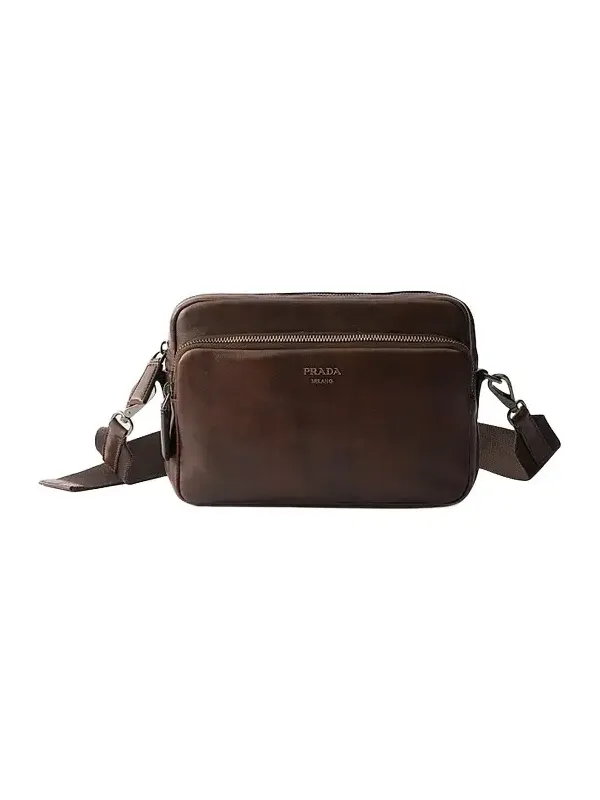 Prada Men's Leather Shoulder Bag