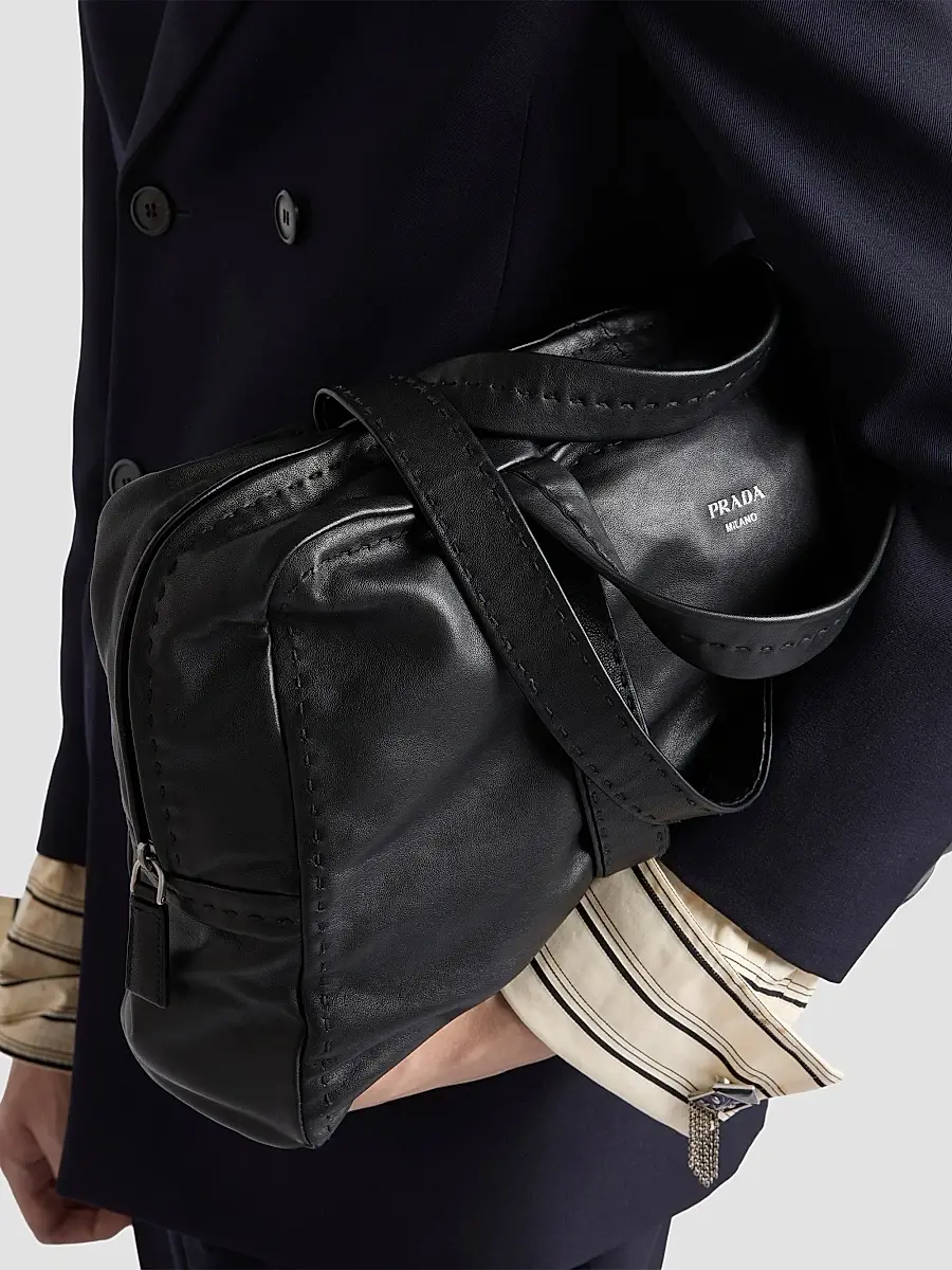 Prada Men's Nappa Leather Work Bag | Thumbnail 3 Prada Men's Nappa Leather Work Bag | Thumbnail 3