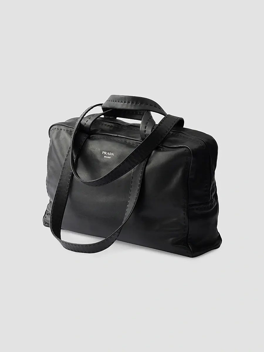 Prada Men's Nappa Leather Work Bag | Thumbnail 4 Prada Men's Nappa Leather Work Bag | Thumbnail 4