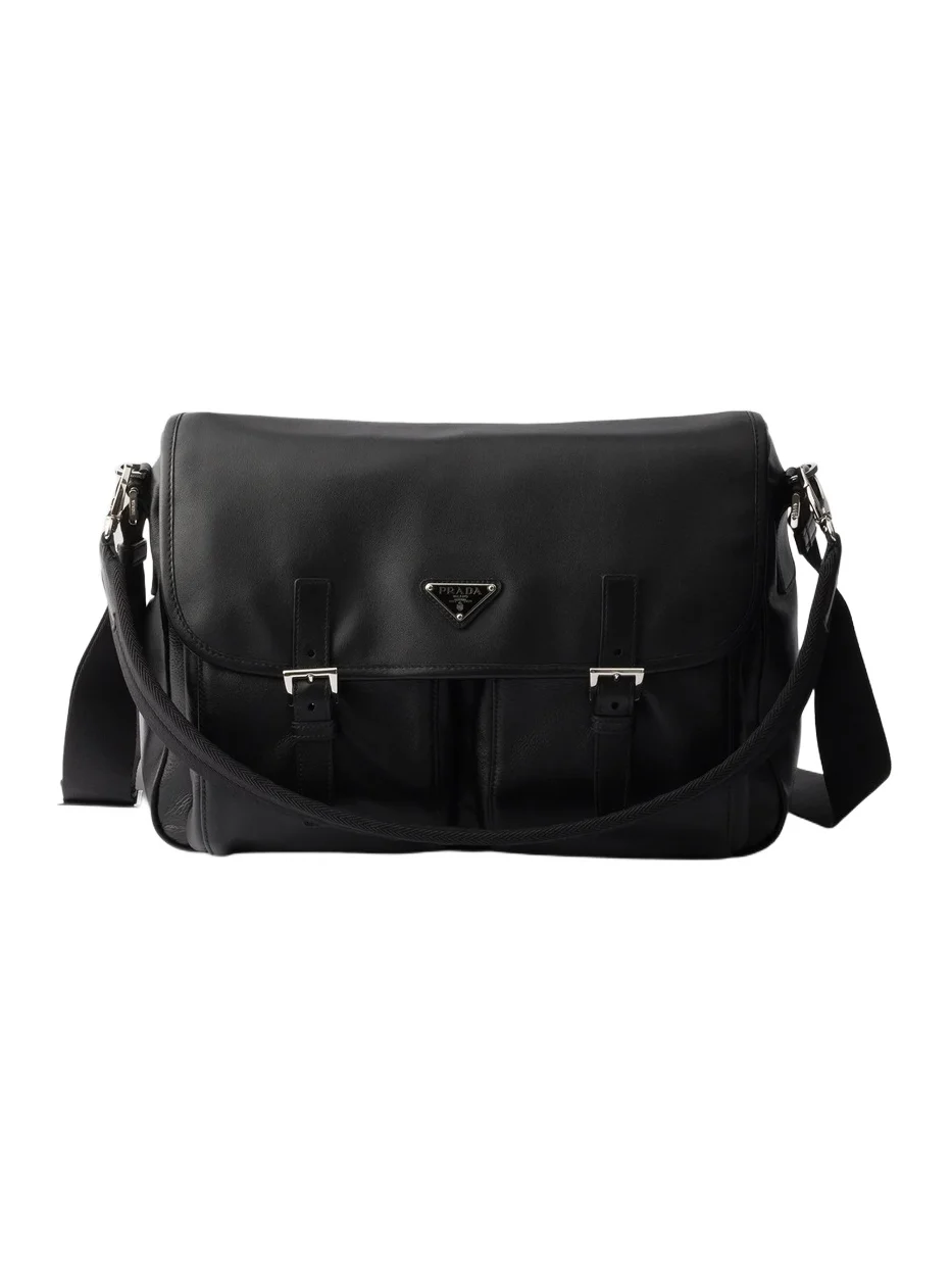 Prada Men's Leather Shoulder Bag